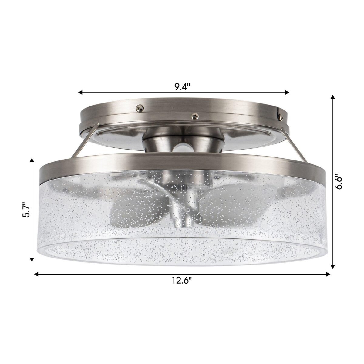 13" Flush Mount Reversible Ceiling Fan with Lighting and Remote Control - Image 11