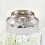 13" Flush Mount Reversible Ceiling Fan with Lighting and Remote Control - Image 6