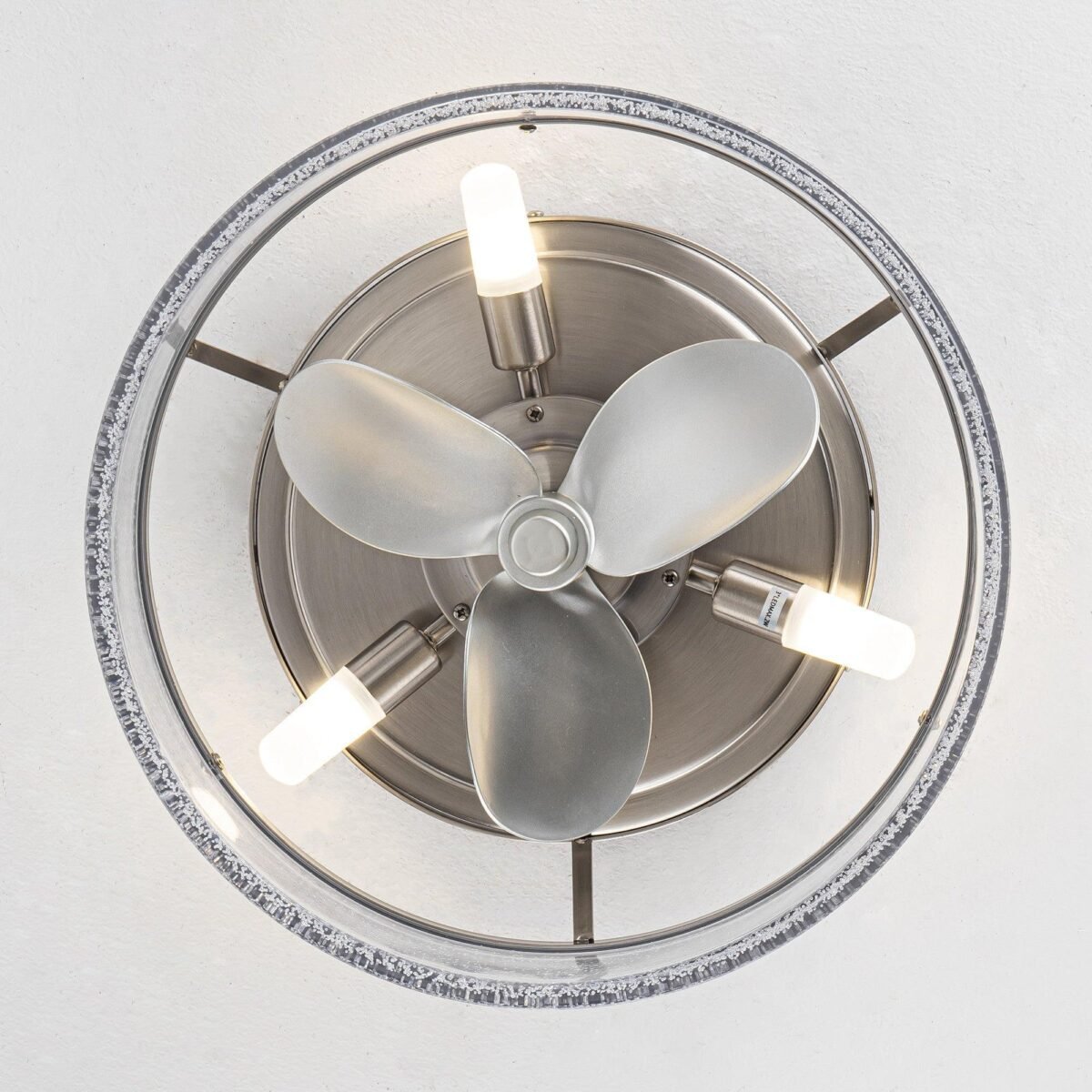 13" Flush Mount Reversible Ceiling Fan with Lighting and Remote Control - Image 7