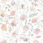 Delicate Watercolor Flowers Stick on Wallpaper - Image 2