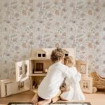 Delicate Watercolor Flowers Stick on Wallpaper