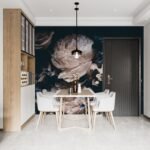 Large Dark Peony Mural Wallpaper - Image 4
