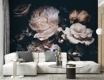Large Dark Peony Mural Wallpaper - Image 7