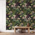 Tropical Wallpaper on Dark Background - Image 2