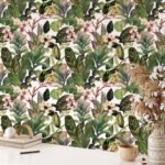 Green Tropical Leaves Wallpaper Mural