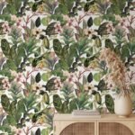 Green Tropical Leaves Wallpaper Mural - Image 2