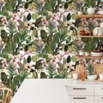 Green Tropical Leaves Wallpaper Mural - Image 3