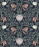 Retro Floral Peel and Stick Wallpaper - William Morris Wallpaper - Image 3