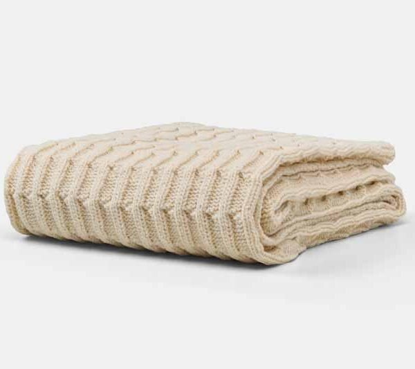 Cotton Knitted Baby Blanket