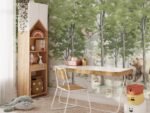 Woodland Animals Forest Wallpaper Mural - Peel and Stick Nursery Wall Decor - Image 5