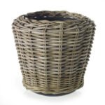 Elegant Handcrafted French Rattan Basket for Faux Plants – Medium & Large Sizes - Image 5