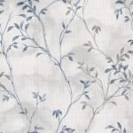 Elegant Light Blue Floral Wallpaper - Image 2