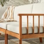 Circa Modern 6-Piece Spindle Solid Wood Outdoor Sectional and Coffee Table - Image 2