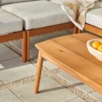 Circa Modern 6-Piece Spindle Solid Wood Outdoor Sectional and Coffee Table - Image 12