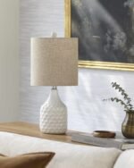 Gulmarrad Textured Ivory Ceramic Table Lamp - Image 11
