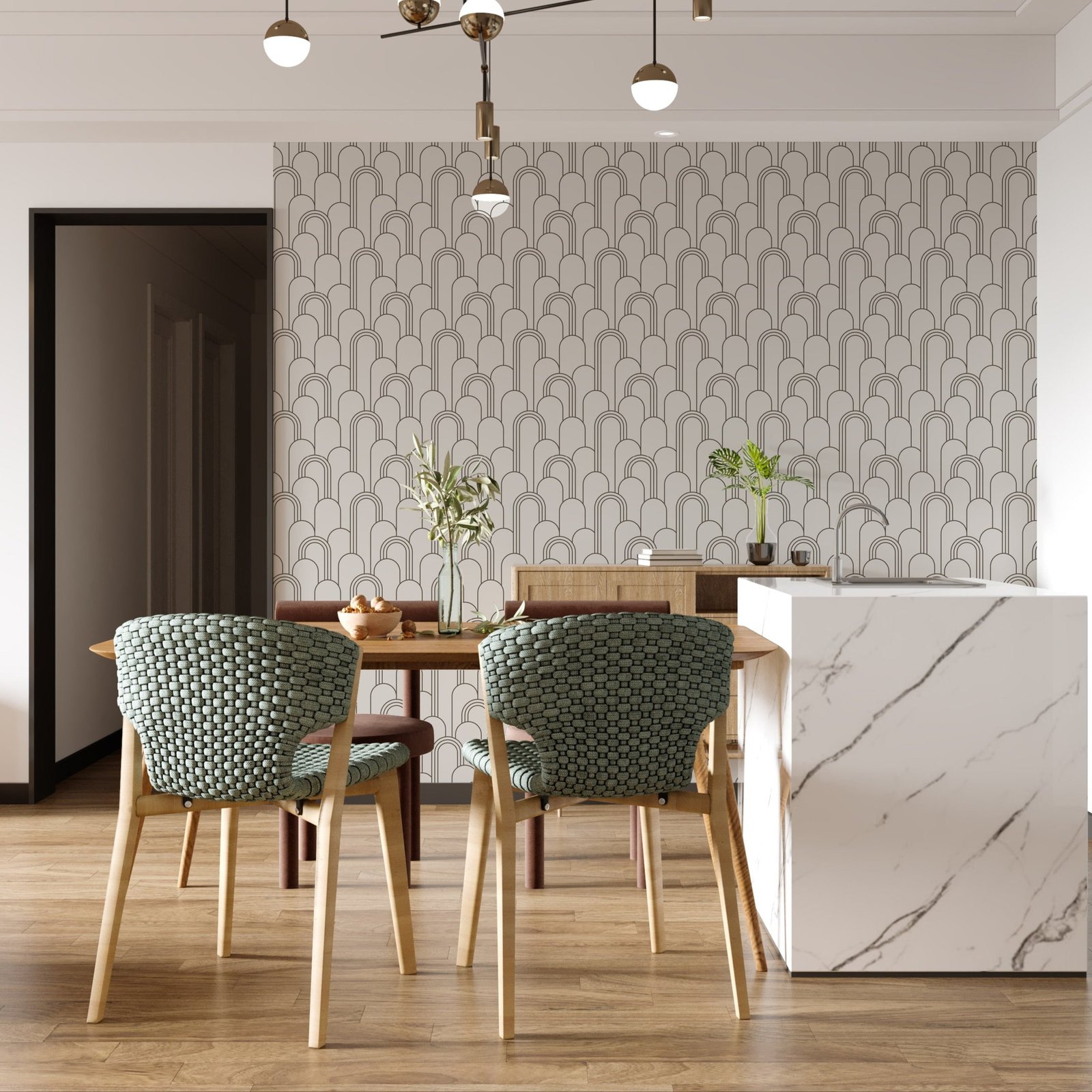 Gatsby Art Deco Wallpaper - Modern Geometric Design - Image 3