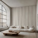 Ojai Stripe Wallpaper - Neutral Linen Texture Striped Wall Covering - Image 3