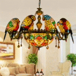 Glass Parrot Chandelier - Image 3