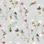 Garden Spring Flowers Removable Wallpaper - Image 2