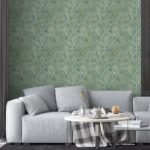 Art Deco Green and Gold Wallpaper - Image 4