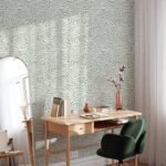 Abstract Modern Green Flow Line Wallpaper - Image 5