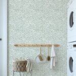 Abstract Modern Green Flow Line Wallpaper - Image 4