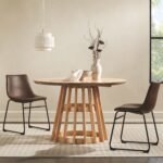 Modern 48 Round Solid Wood Dining Table - Image 12
