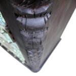 Farmhouse Style Distressed Antique Door Large Nightstand Cabinet - Image 3
