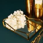 LuminositÃ  Mirror Glass SS Tray, Gold