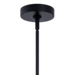 Kara Farmhouse 1-Light Textured Glass Nickel Island Pendant Light - Image 15