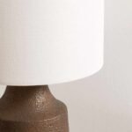 Kumlu Ribbed Ceramic White Table Lamp - Image 5