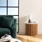 Kumlu Ribbed Ceramic White Table Lamp - Image 3