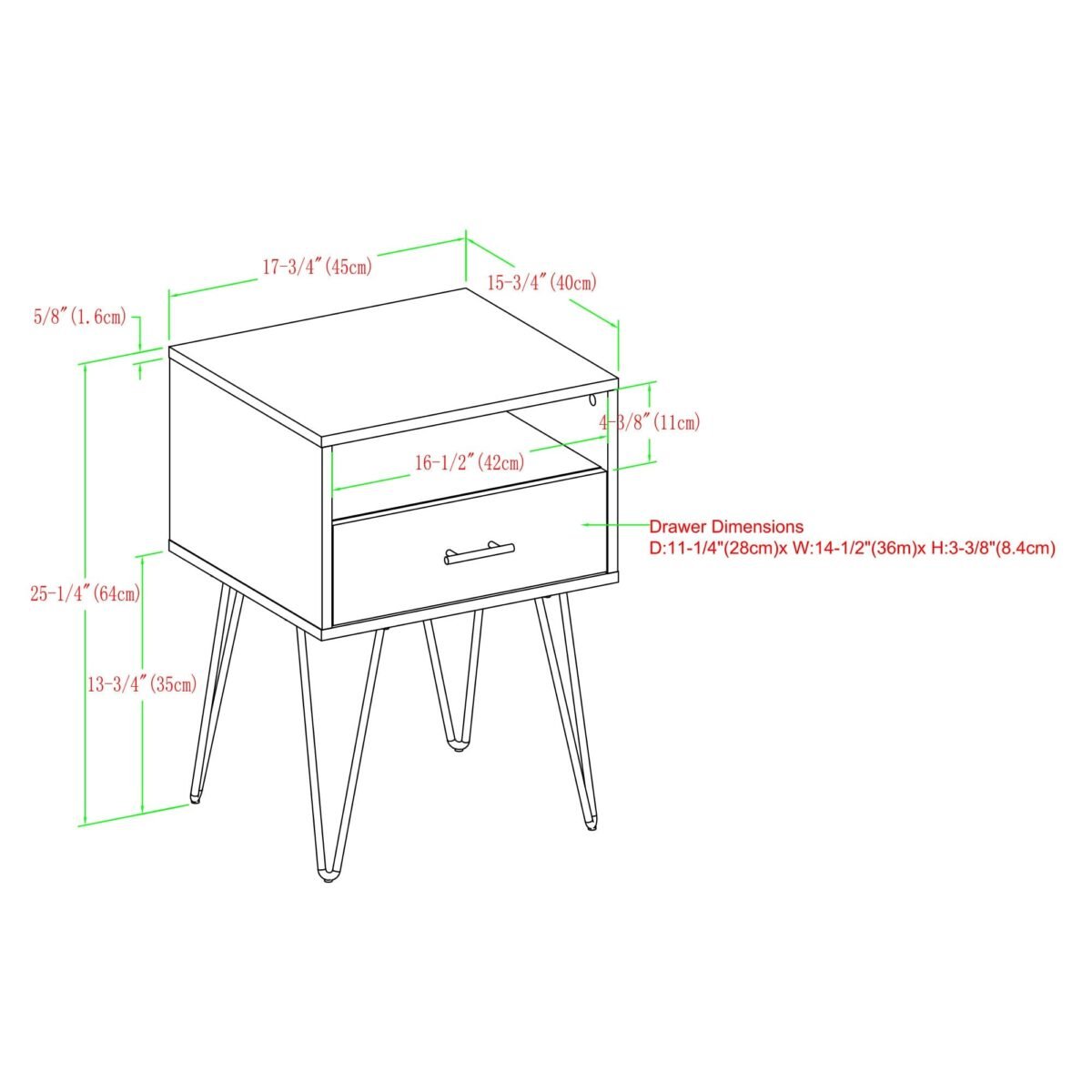 Croft Nightstand / Side Table, Set of 2 - Image 10