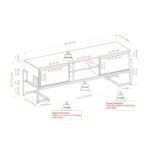Betty Modern Glam 2-Drawer TV Stand - Image 10