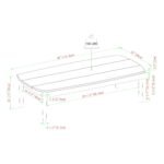 Circa Modern Solid Wood Patio Coffee Table - Image 8