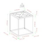 Parquet 20" Square Side Table - Image 4