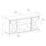 58" Sliding Barn Door TV Stand - Image 21