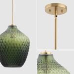 Lavine 1-light Olive Handblown Glass Mini Island Pendant Light - Image 5