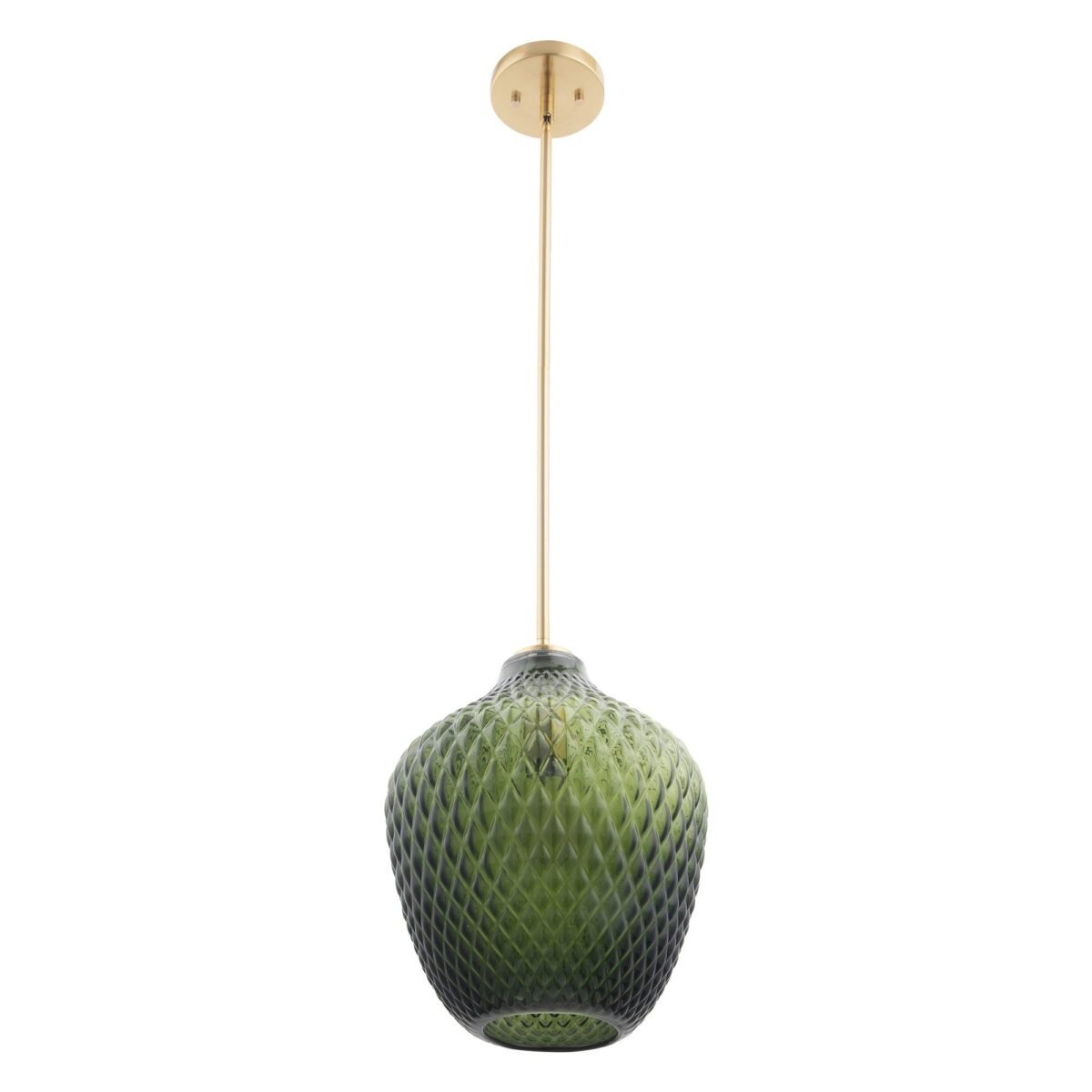 Lavine 1-light Olive Handblown Glass Mini Island Pendant Light - Image 7