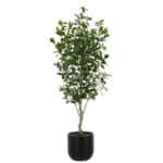 7' Lifelike Faux Potted Laurel Tree by CG Hunter - Elegant Indoor/Outdoor Home Decor