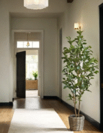 7' Lifelike Faux Citrus Lemon Tree with Lush Green Leaves for Home and Office Decor - Image 11