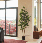 7' Lifelike Faux Citrus Lemon Tree with Lush Green Leaves for Home and Office Decor - Image 3