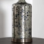 Lentner Ribbed White Ceramic Table Lamp - Image 4