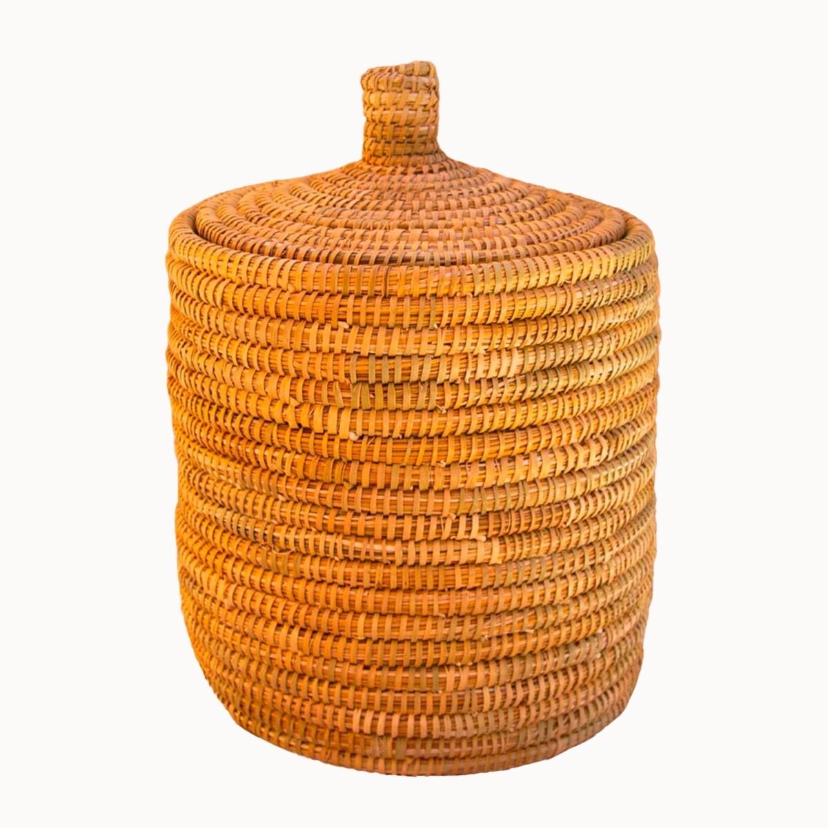 Lidded Palm Laundry/Storage Basket - Image 7