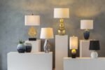 Watsonville Gold & Blac Resin Table Lamp - Image 3