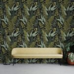 Green Fern Peel and Stick Wallpaper - Image 3