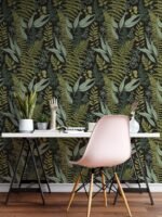 Green Fern Peel and Stick Wallpaper - Image 4