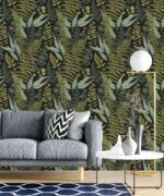 Green Fern Peel and Stick Wallpaper - Image 5