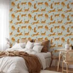 Light Gray Cheetah Animal Print Wallpaper - Peel and Stick Wallpaper - Image 3