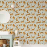 Light Gray Cheetah Animal Print Wallpaper - Peel and Stick Wallpaper - Image 2